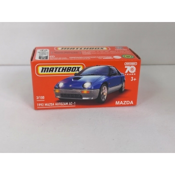Matchbox 1:64 Power Grab - Mazda Autozam AZ-1 1992 blue